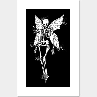 Fairy skeleton with wings - Fairycore Posters and Art